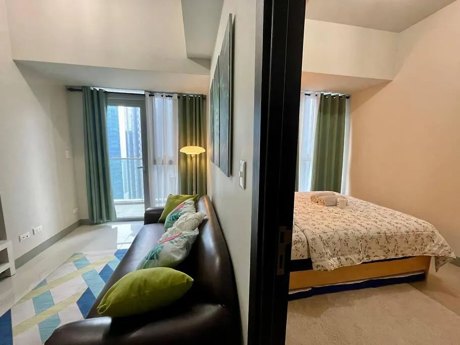 Tropical 1Br Uptown Parksuites Bgc, 200Mbps Smart Tv Manila Philippines